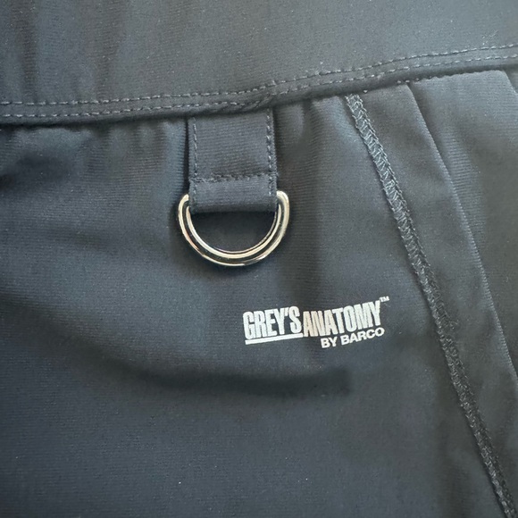 NWOT - Grey's Anatomy Black EDGE scrub pants by Barco 74% Nylon, 24% Spandex - Picture 6 of 8